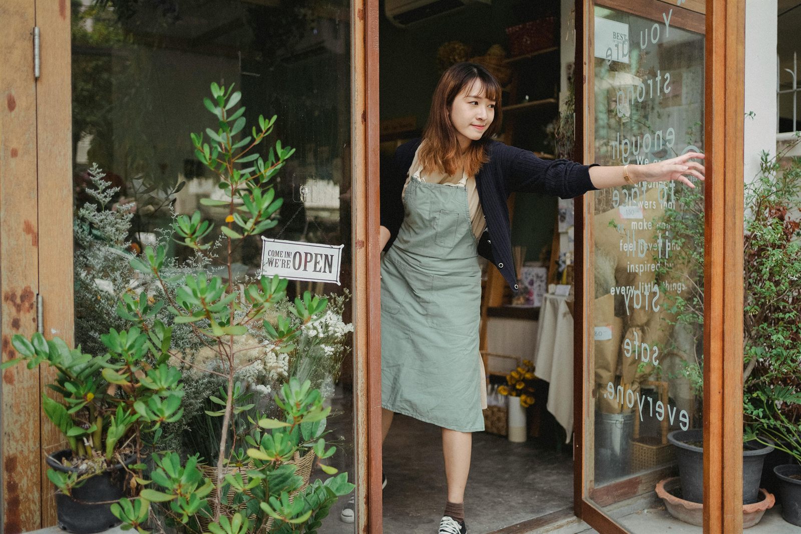 A small-business owner in their workshop